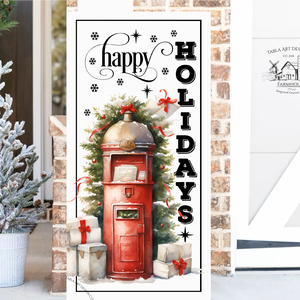 Happy Holidays Levelesláda - karácsonyi vászonkép különböző méretben - otthon & életmód - dekoráció - kép & falikép - táblakép - Meska.hu
