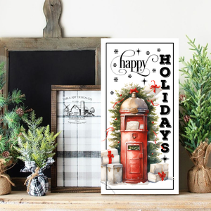 Happy Holidays Levelesláda - karácsonyi vászonkép különböző méretben - otthon & életmód - dekoráció - kép & falikép - táblakép - Meska.hu