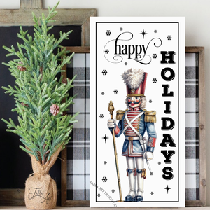 Happy Holidays Diótörő - karácsonyi vászonkép különböző méretben, Otthon & Életmód, Dekoráció, Kép & Falikép, Táblakép, , MESKA