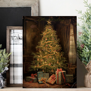 Merry Christmas (karácsonyfa) - karácsonyi vászonkép különböző méretben, Otthon & Életmód, Dekoráció, Kép & Falikép, Táblakép, , MESKA