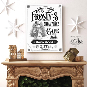 Frosty's Snowflake coffee - karácsonyi vászonkép különböző méretben - otthon & életmód - dekoráció - kép & falikép - táblakép - Meska.hu