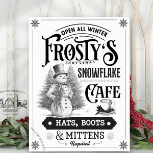 Frosty's Snowflake coffee - karácsonyi vászonkép különböző méretben - otthon & életmód - dekoráció - kép & falikép - táblakép - Meska.hu