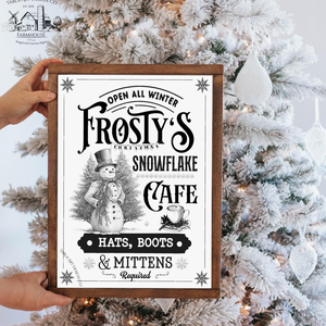 Frosty's Snowflake coffee - karácsonyi vászonkép különböző méretben - otthon & életmód - dekoráció - kép & falikép - táblakép - Meska.hu