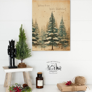Welcome to our Winter Wonderland - karácsonyi vászonkép különböző méretben - otthon & életmód - dekoráció - kép & falikép - táblakép - Meska.hu