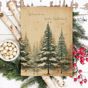 Welcome to our Winter Wonderland - karácsonyi vászonkép különböző méretben - otthon & életmód - dekoráció - kép & falikép - táblakép - Meska.hu