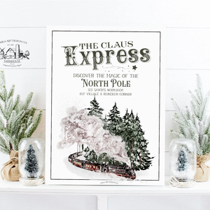 The Claus Express - karácsonyi vászonkép különböző méretben, Otthon & Életmód, Dekoráció, Kép & Falikép, Táblakép, , MESKA