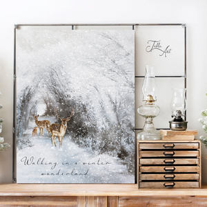  Walking in a winter wonderland - karácsonyi vászonkép különböző méretben, Otthon & Életmód, Dekoráció, Kép & Falikép, Táblakép, , MESKA