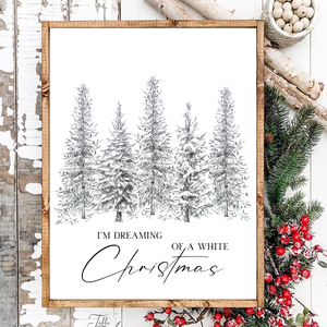 I'm dreaming of a white Christmas - karácsonyi vászonkép különböző méretben - otthon & életmód - dekoráció - kép & falikép - táblakép - Meska.hu