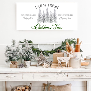 Farm fresh Christmas Trees - vászonkép különböző méretben, Otthon & Életmód, Dekoráció, Kép & Falikép, Táblakép, , MESKA