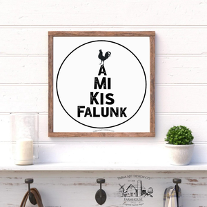 A mi kis falunk - vászonkép különböző méretben - otthon & életmód - dekoráció - kép & falikép - táblakép - Meska.hu
