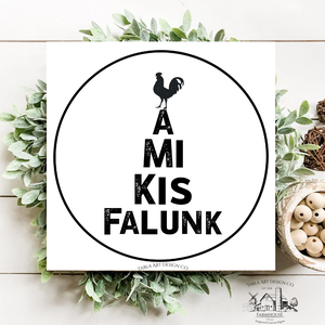 A mi kis falunk - vászonkép különböző méretben - Meska.hu