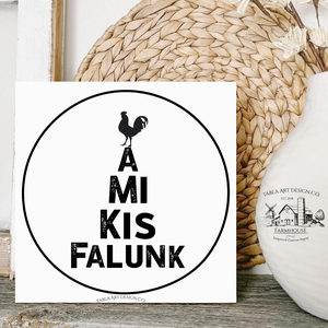 A mi kis falunk - vászonkép különböző méretben - otthon & életmód - dekoráció - kép & falikép - táblakép - Meska.hu