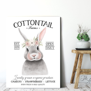 Cottontail Farms 40x30 cm tavaszi, húsvéti fa tábla - otthon & életmód - vallás - házi áldás - Meska.hu
