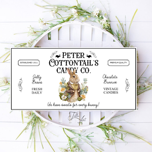 Peter Cottontail - We have sweets for every bunny - tavaszi, húsvéti vászonkép különböző méretben, Otthon & Lakás, Dekoráció, Kép & Falikép, Táblakép, , MESKA