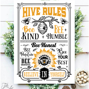Hive rules - vászonkép különböző méretben, Otthon & Lakás, Dekoráció, Kép & Falikép, Táblakép, , MESKA