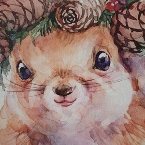 Szállnak, szállnak, peregnek a levelek 30x30 cm fa tábla, őszi dekoráció - otthon & életmód - dekoráció - kép & falikép - táblakép - Meska.hu
