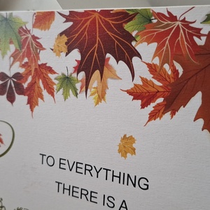 To everything there is a season 28,5x19 cm fa tábla, őszi dekoráció - otthon & életmód - dekoráció - kép & falikép - táblakép - Meska.hu