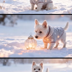 Havas vászonkép kedvenceddel 50x28 cm  - otthon & életmód - dekoráció - kép & falikép - táblakép - Meska.hu