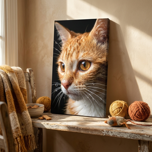 Vizes hatású profilkép kedvencedről - egyedi vászonkép 50x28 cm  - otthon & életmód - dekoráció - kép & falikép - táblakép - Meska.hu