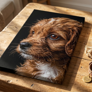 Vizes hatású profilkép kedvencedről - egyedi vászonkép 50x28 cm  - otthon & életmód - dekoráció - kép & falikép - táblakép - Meska.hu