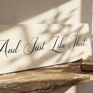 And Just Like That... 60x19 cm fa tábla, Sex and the city sorozat - Meska.hu