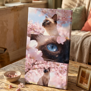 Cseresznyevirágzásos kép kedvencedről - egyedi vászonkép 50x28 cm  - otthon & életmód - dekoráció - kép & falikép - táblakép - Meska.hu