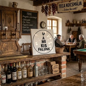 A mi kis falunk - vászonkép különböző méretben - otthon & életmód - dekoráció - kép & falikép - táblakép - Meska.hu