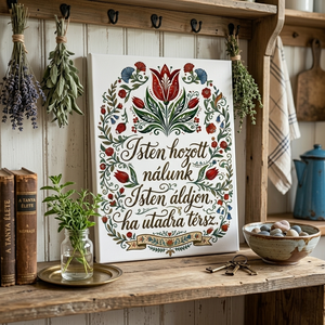 Isten hozott nálunk - vászonkép különböző méretben - otthon & életmód - dekoráció - kép & falikép - táblakép - Meska.hu