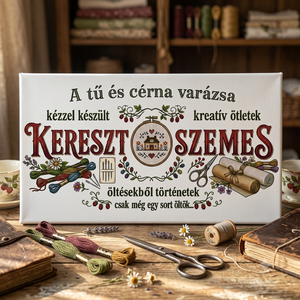 A tű és cérna varázsa - keresztszemes - Meska.hu