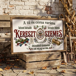 A tű és cérna varázsa - keresztszemes - otthon & életmód - dekoráció - kép & falikép - vászonkép - Meska.hu
