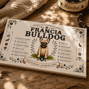 Hűséges francia bulldog - egyedi vászonkép - Meska.hu