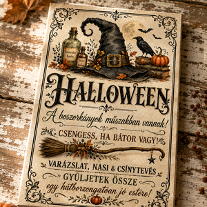 Egy hátborzongatóan jó este! - Halloween vászonkép - otthon & életmód - dekoráció - kép & falikép - vászonkép - Meska.hu