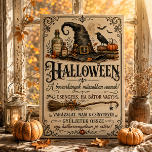 Egy hátborzongatóan jó este! - Halloween vászonkép - otthon & életmód - dekoráció - kép & falikép - vászonkép - Meska.hu