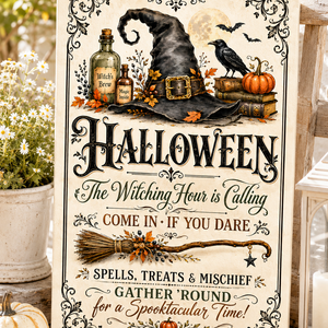 The witching hour is calling! - Halloween vászonkép - otthon & életmód - dekoráció - halloween - halloweeni dekoráció - Meska.hu