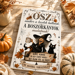 Így élem túl az őszt - vászonkép - otthon & életmód - dekoráció - kép & falikép - vászonkép - Meska.hu
