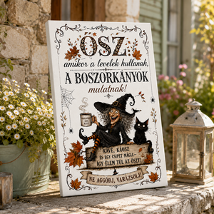 Így élem túl az őszt - vászonkép - otthon & életmód - dekoráció - kép & falikép - vászonkép - Meska.hu