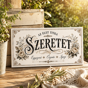 Az élet titka: Szeretet - vászonkép különböző méretben - Meska.hu