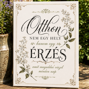 Otthon nem egy hely hanem egy érzés - vászonkép - otthon & életmód - dekoráció - kép & falikép - vászonkép - Meska.hu