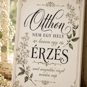 Otthon nem egy hely hanem egy érzés - vászonkép - otthon & életmód - dekoráció - kép & falikép - vászonkép - Meska.hu