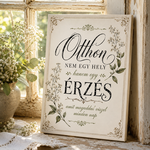 Otthon nem egy hely hanem egy érzés - vászonkép - Meska.hu