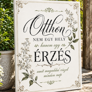 Otthon nem egy hely hanem egy érzés - vászonkép - otthon & életmód - dekoráció - kép & falikép - vászonkép - Meska.hu