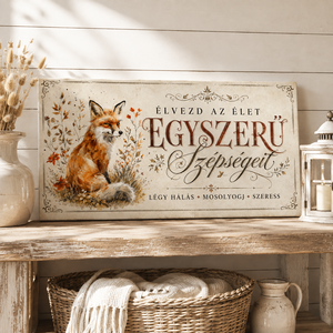 Élvezd az élet egyszerű szépségét - vászonkép - otthon & életmód - dekoráció - kép & falikép - vászonkép - Meska.hu