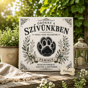 Örökké a szívünkben - vászonkép, Otthon & Életmód, Dekoráció, Kép & Falikép, Vászonkép, , Feszített vászonkép:
-2 cm-es vakrámára feszített vászonkép (borovi fenyő),
-valódi festővászon (37..., MESKA