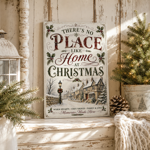 There's no place like home at Christmas - vászonkép - otthon & életmód - dekoráció - kép & falikép - vászonkép - Meska.hu