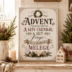 Advent, a várakozás időszaka - vászonkép - Meska.hu