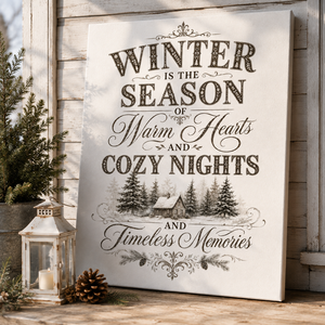 Winter is the Season of Warm Hearts - vászonkép - Meska.hu