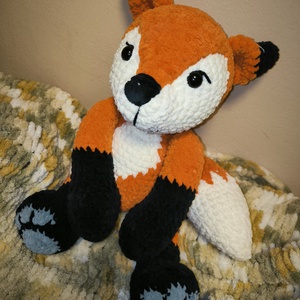 Horgolt óriás róka - játék & sport - plüssállat & játékfigura - róka - Meska.hu