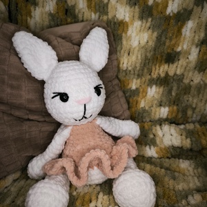 Balerina nyuszi, Játék & Sport, Plüssállat & Játékfigura, Nyuszi, Horgolás, Varrás, MESKA