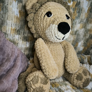 Horgolt oroszlán , Játék & Sport, Plüssállat & Játékfigura, Más figura, Horgolás, Varrás, MESKA