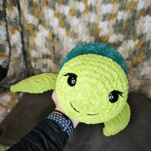 Zöld óriás teknős  - játék & sport - plüssállat & játékfigura - más figura - Meska.hu